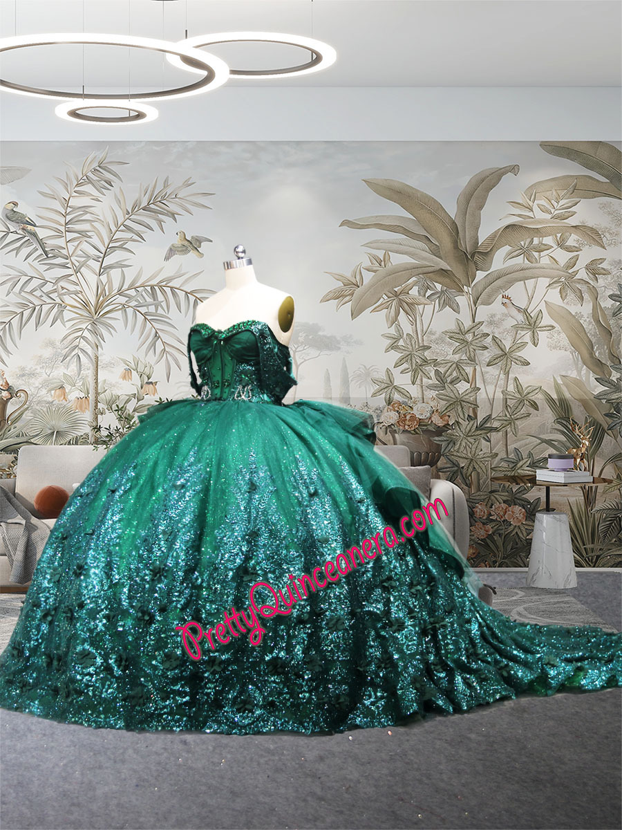 Emerald Green Quinceanera Dresses